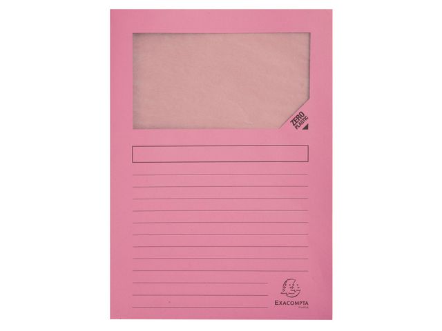 Aktmapp m.fönster A4 160g sort.f. 100/fp